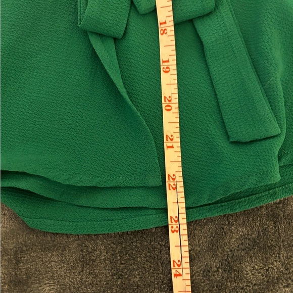 Monteau Emerald Ruffle Wrap Top - Picture 6 of 9